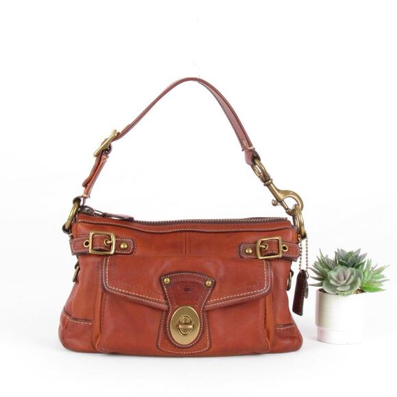 Coach Legacy Vachetta Leather Hobo Whiskey Brown Shoulder Bag - Picture 1 of 10